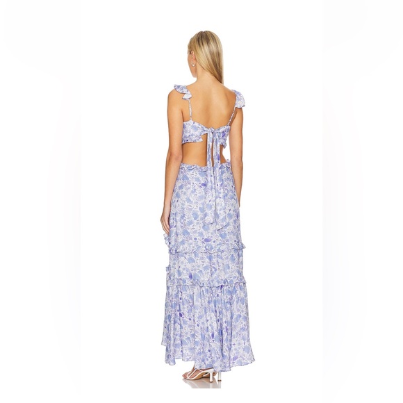 ASTR The Label Cassis Dress in Blue Floral Size Small - Picture 4 of 10